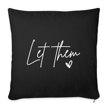 Que la bonté du cœur compte - Housse de coussin décorative 45 x 45 cm - noir - Devant