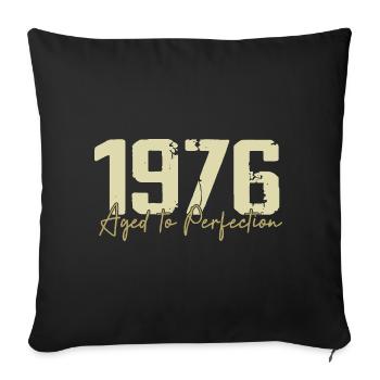 Original 1976 Retro 1976 Birthday Gift 1976 - Sofa pillowcase 17,3'' x 17,3'' (45 x 45 cm) - black - Front