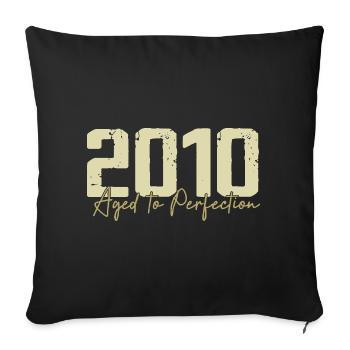 Original 2010 Retro 2010 Birthday Gift 2010 - Sofa pillowcase 17,3'' x 17,3'' (45 x 45 cm) - black - Front