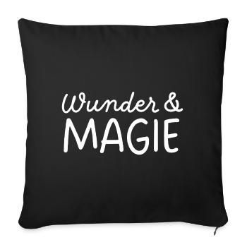 Wunder & Magie - Sofakissenbezug 45 x 45 cm - Schwarz - Vorne