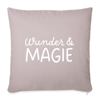 Wunder & Magie - Sofakissenbezug 45 x 45 cm - helles Taupe - Vorne