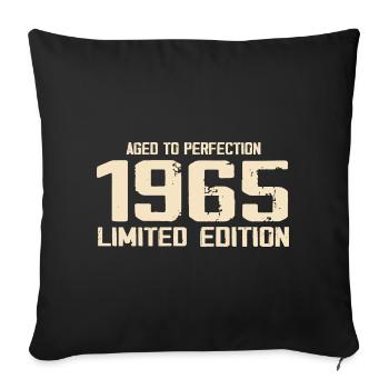1965 Retro Style 1965 Birthday 1965 Vintage - Sofa pillowcase 17,3'' x 17,3'' (45 x 45 cm) - black - Front