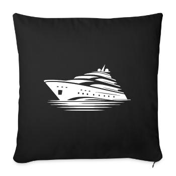 Luxus auf den Wellen Kreuzfahrtträume Urlaub - Sofakissenbezug 45 x 45 cm - Schwarz - Vorne