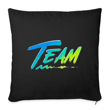 Team - Sofa pillowcase 17,3'' x 17,3'' (45 x 45 cm) - black - Front