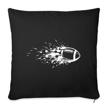 Energetic American Football Art - Sofa pillowcase 17,3'' x 17,3'' (45 x 45 cm) - black - Front