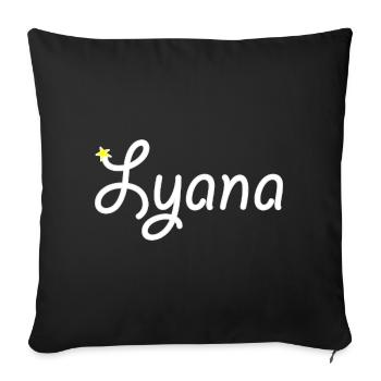 Susan - Sofa pillowcase 17,3'' x 17,3'' (45 x 45 cm) - black - Front