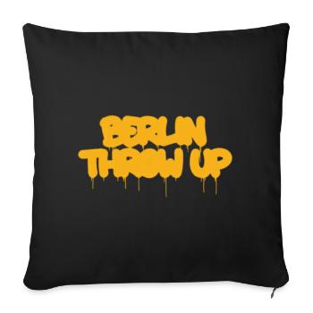 Neon Graffiti Drop Letters Berlin - Sofa pillowcase 17,3'' x 17,3'' (45 x 45 cm) - black - Front
