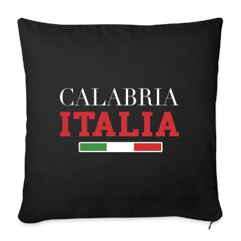 Italien Calabria - Sofakissenbezug 45 x 45 cm - Schwarz - Vorne
