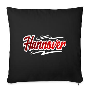 Hanover - Sofa pillowcase 17,3'' x 17,3'' (45 x 45 cm) - black - Front