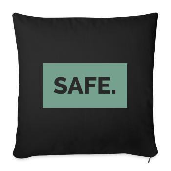 Coffre-fort absolument 100% idée cadeau - Housse de coussin décorative 45 x 45 cm - noir - Devant