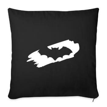 Chauve-souris Halloween Cadeau - Housse de coussin décorative 45 x 45 cm - noir - Devant