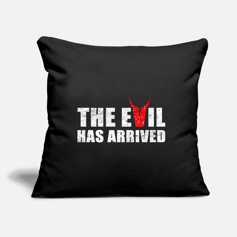 Evil has come with horns from the devil Sofa pillowcase 17,3'' x 17,3'' (45 x 45 cm)