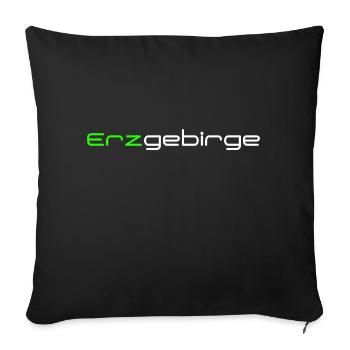 Erzgebirge - Sofakissenbezug 45 x 45 cm - Schwarz - Vorne