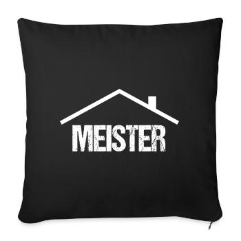 Hausmeister facility manager Hauswart - Sofakissenbezug 45 x 45 cm - Schwarz - Vorne