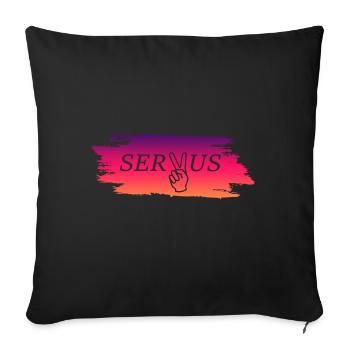 Servus - Sofakissenbezug 45 x 45 cm - Schwarz - Vorne