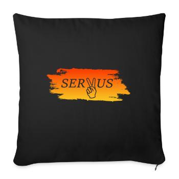 Servus - Sofakissenbezug 45 x 45 cm - Schwarz - Vorne