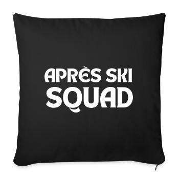 Apres Ski - Sofakissenbezug 45 x 45 cm - Schwarz - Vorne