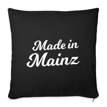 Made in Mainz - Sofa pillowcase 17,3'' x 17,3'' (45 x 45 cm) - black - Front