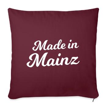 Made in Mainz - Sofa pillowcase 17,3'' x 17,3'' (45 x 45 cm) - burgundy - Front