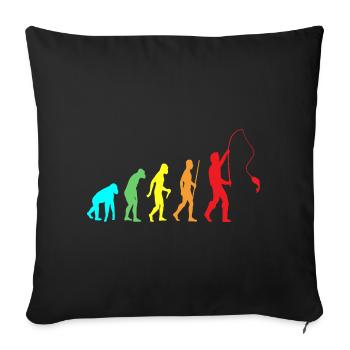 Angler Evolution - Sofa pillowcase 17,3'' x 17,3'' (45 x 45 cm) - black - Front