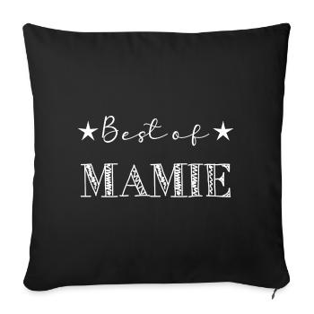 GRANNY. MOTHER's DAY. HAPPY BIRTHDAY GRANNY. I LOVE YOU - Sofa pillowcase 17,3'' x 17,3'' (45 x 45 cm) - black - Front