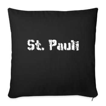 Hambourg Sankt Pauli - Housse de coussin décorative 45 x 45 cm - noir - Devant