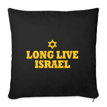 Long live israel - Sofakissenbezug 45 x 45 cm - Schwarz - Vorne