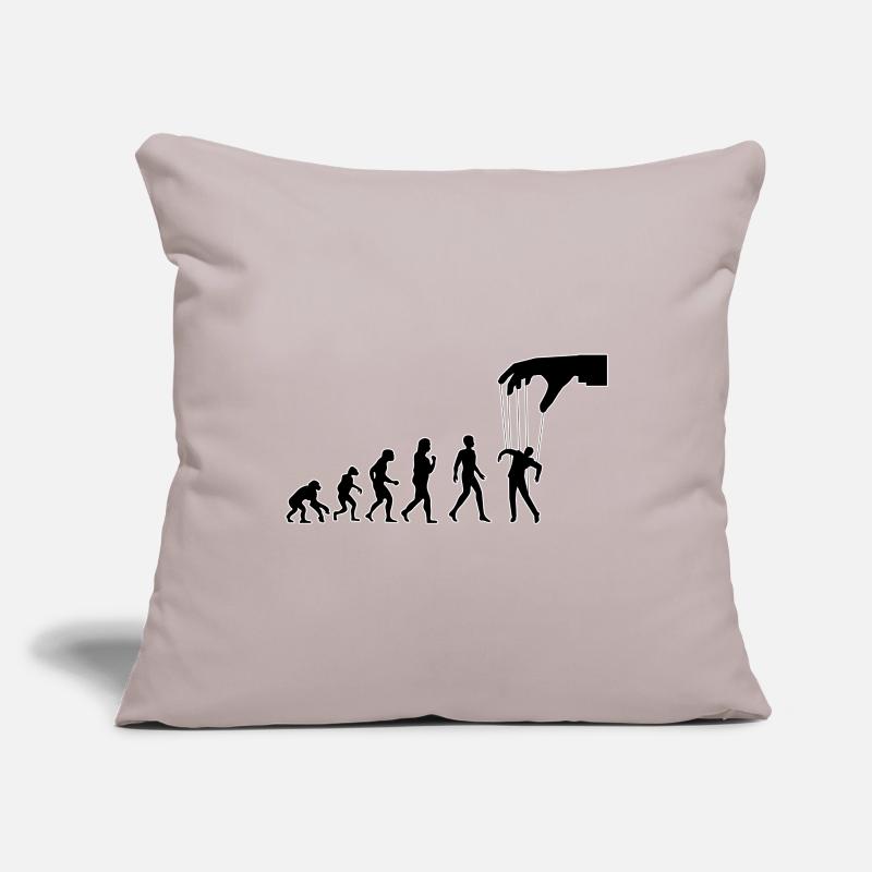 Evolution Mankind - Marionnette Housse de coussin décorative 45 x 45 cm