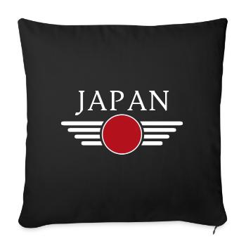 Japanese Style Design T-Shirt - Sofa pillowcase 17,3'' x 17,3'' (45 x 45 cm) - black - Front