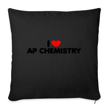 AP Chimie Drôle Lycée AP Class Survivor - Housse de coussin décorative 45 x 45 cm - noir - Devant