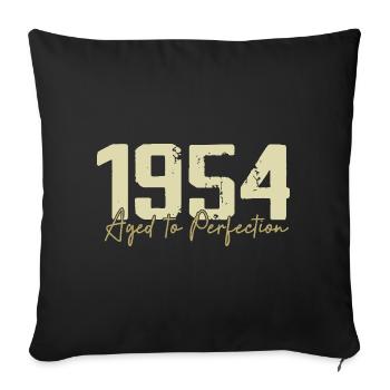 Original 1954 Retro 1954 Birthday Gift 1954 - Sofa pillowcase 17,3'' x 17,3'' (45 x 45 cm) - black - Front