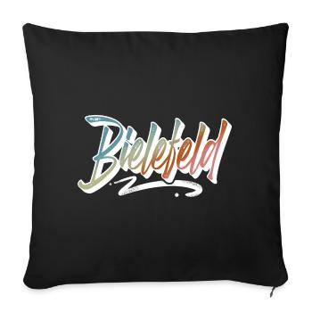 Bielefeld - Housse de coussin décorative 45 x 45 cm - noir - Devant