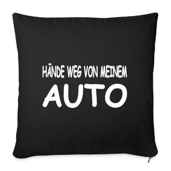 Voiture - Housse de coussin décorative 45 x 45 cm - noir - Devant