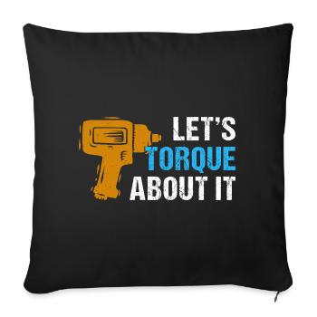Génie mécanique Ingénieur mécanique - Housse de coussin décorative 45 x 45 cm - noir - Devant