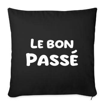 nostalgia for the past - Sofa pillowcase 17,3'' x 17,3'' (45 x 45 cm) - black - Front
