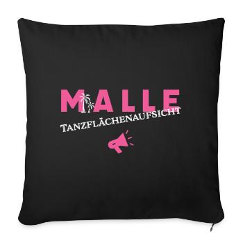 Malle Tanzflächenaufsicht - Sofakissenbezug 45 x 45 cm - Schwarz - Vorne