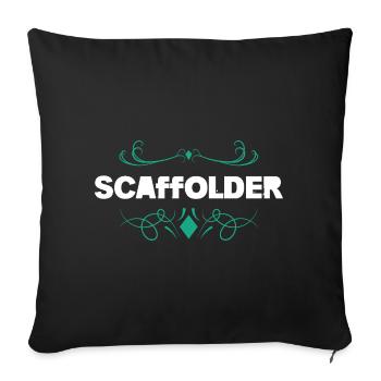SCAFFOLDER Vintage Ornament Style - Sofa pillowcase 17,3'' x 17,3'' (45 x 45 cm) - black - Front