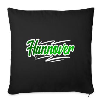Hanover - Sofa pillowcase 17,3'' x 17,3'' (45 x 45 cm) - black - Front