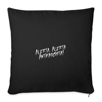 alerta - Housse de coussin décorative 45 x 45 cm - noir - Devant