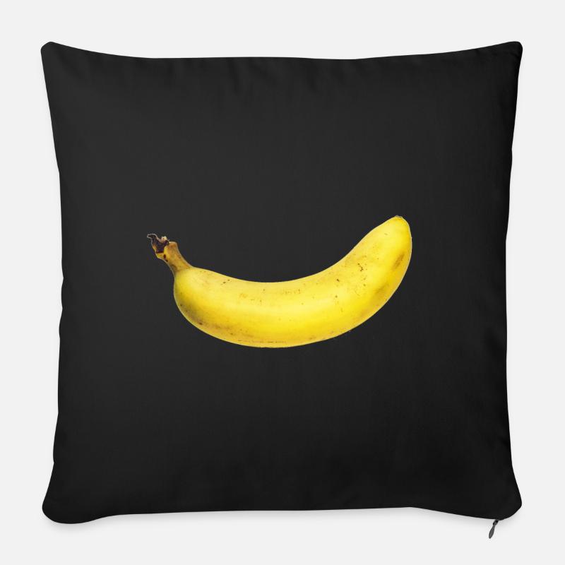 Banane - Sofakissenbezug 45 x 45 cm - Schwarz