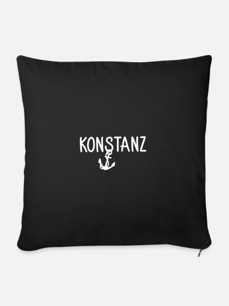 Konstanz - Sofakissenbezug 45 x 45 cm - Schwarz