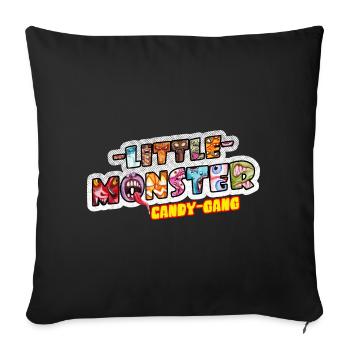 Little Monster Candy Gang Halloween Celebration Party - Sofa pillowcase 17,3'' x 17,3'' (45 x 45 cm) - black - Front
