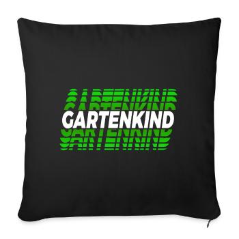 Gartenkind Design - Sofakissenbezug 45 x 45 cm - Schwarz - Vorne