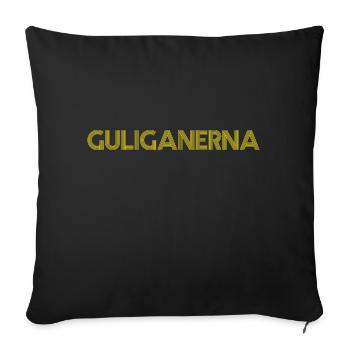 Die Guligans - Sofakissenbezug 45 x 45 cm - Schwarz - Vorne
