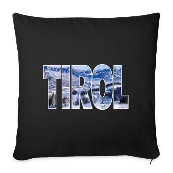 Tirol - Sofakissenbezug 45 x 45 cm - Schwarz - Vorne