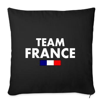 Team france - Sofakissenbezug 45 x 45 cm - Schwarz - Vorne