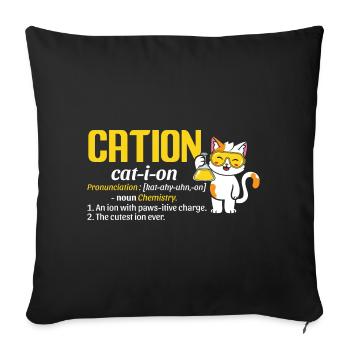 Science University Smart Mathematics T-Shirt - Sofa pillowcase 17,3'' x 17,3'' (45 x 45 cm) - black - Front