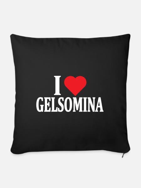 T-Shirt Ich liebe Gelsomina T-Shirt Geschenkidee - Sofakissenbezug 45 x 45 cm - Schwarz