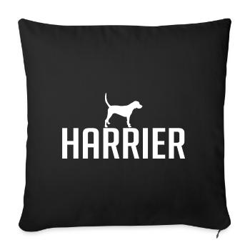 HARRIER Races de chiens Chiens de chasse Chiens Wilsigns - Housse de coussin décorative 45 x 45 cm - noir - Devant
