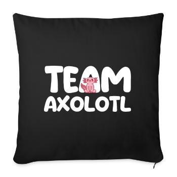 Axolotl - Housse de coussin décorative 45 x 45 cm - noir - Devant